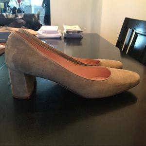 Kate Spade tan suede heels